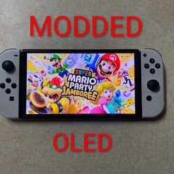 NINTENDO SWITCH OLED MOD LOADED with 125 Switch Games and 512GB 