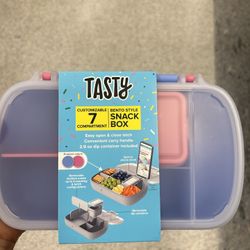 NWT 7 compartment Tasty Bento Style Snack Box