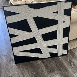 Black Canvas Painting 