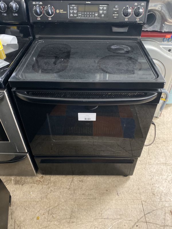 general electric black stove