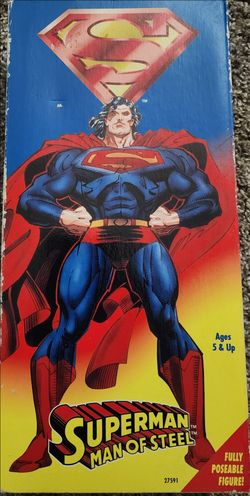 1996 Kenner Superman Man of Steel 12-Inch Action Figure (Model #27591)