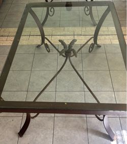 Glass table $75