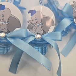 Dumbo Baby Shower Pacifiers Guest Favor Necklaces 