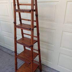 TALL BAMBOO DISPLAY STAND/ PLANT LADDER /BOOK STAND