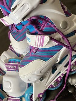 Girls Roller Derby In-line Skates With Pads