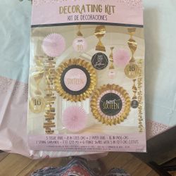 Sweet 16 Decorations (used Once)