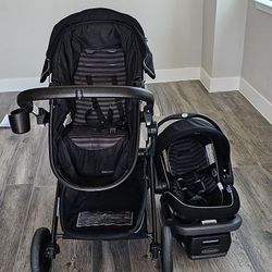 Baby stroller with car seat