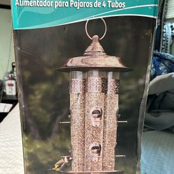 4 Tube Bird Feeders