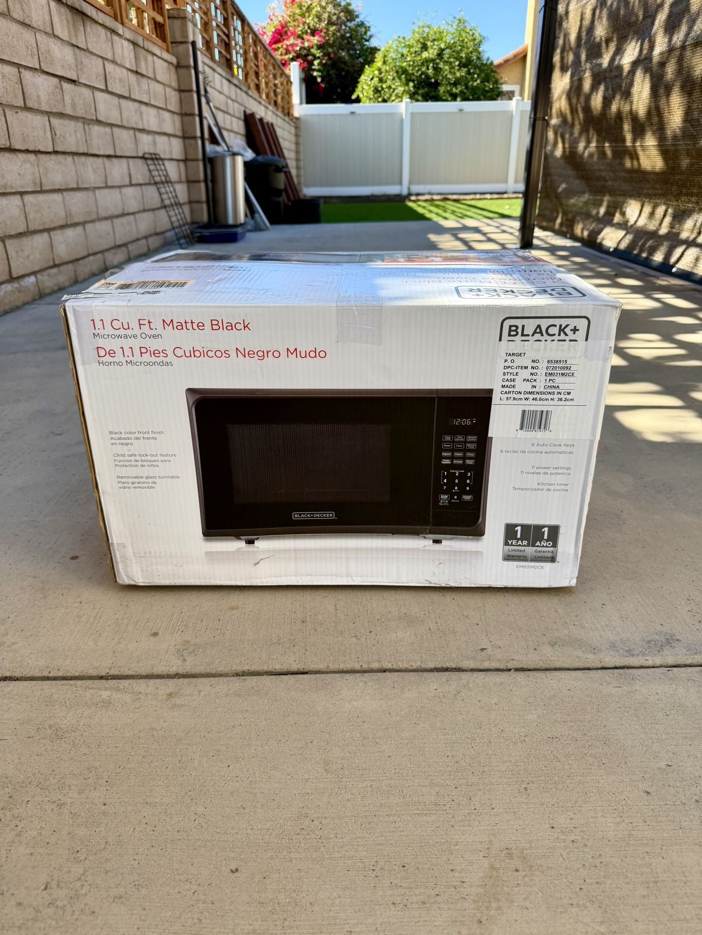 Open Box Black And Decker Microwave