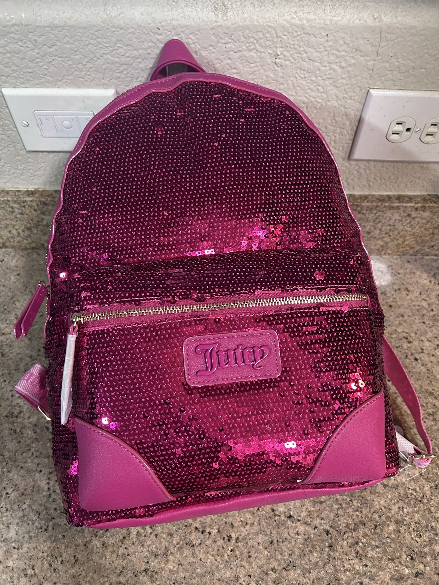 Juicy Couture Blank Canvas Pink Backpack