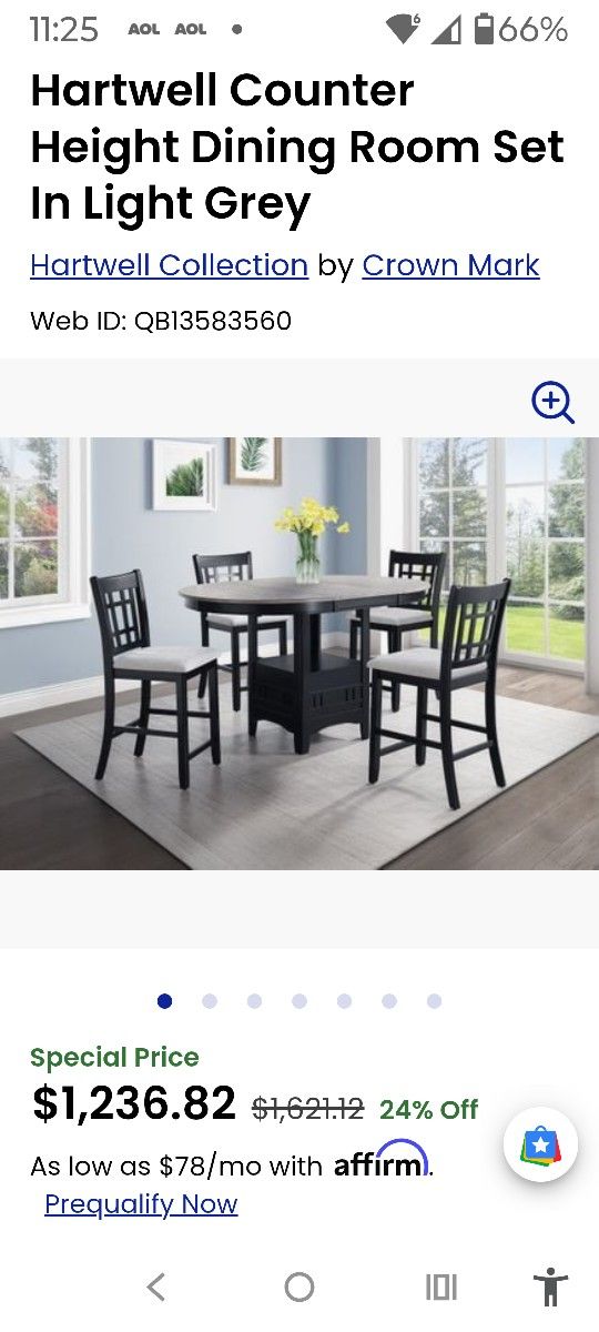 Hartwell 7  pc Dining set