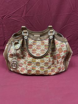 *RARE* Gucci Sukey Multicolor Medium Handbag Purse Neiman Marcus Exclusive 211944