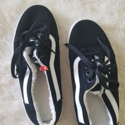 Van's Black Suede Low At The Heel  Sneakers 8