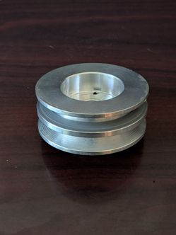 CVF Billet Alternator Pulley - 2 Groove V Belt