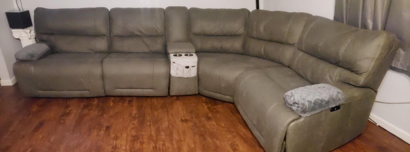 Grey Sectional Micro fiber Couch