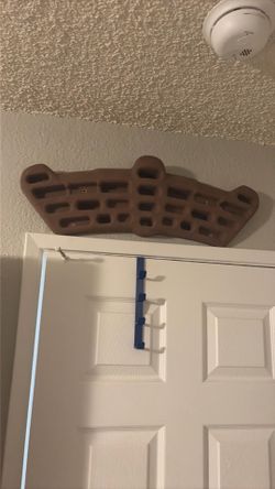 Hangboard.  Finger board. Climbing