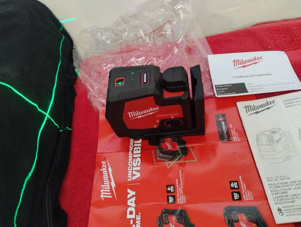 USB Charger Milwaukee Laser $$230 