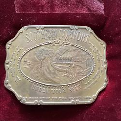  Vintage belt Buckles Southern Comfort & Champion Bronco Buster 