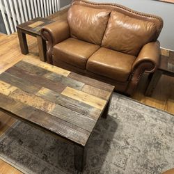 Rustic Reclaimed Wood Coffee and End Tables