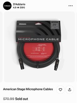 American Stage Microphone Cables