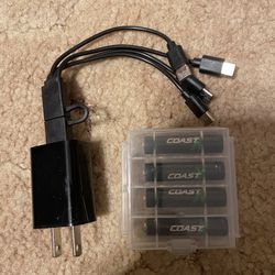 COAST Lithium Ion Rechargeable AAA Batteries