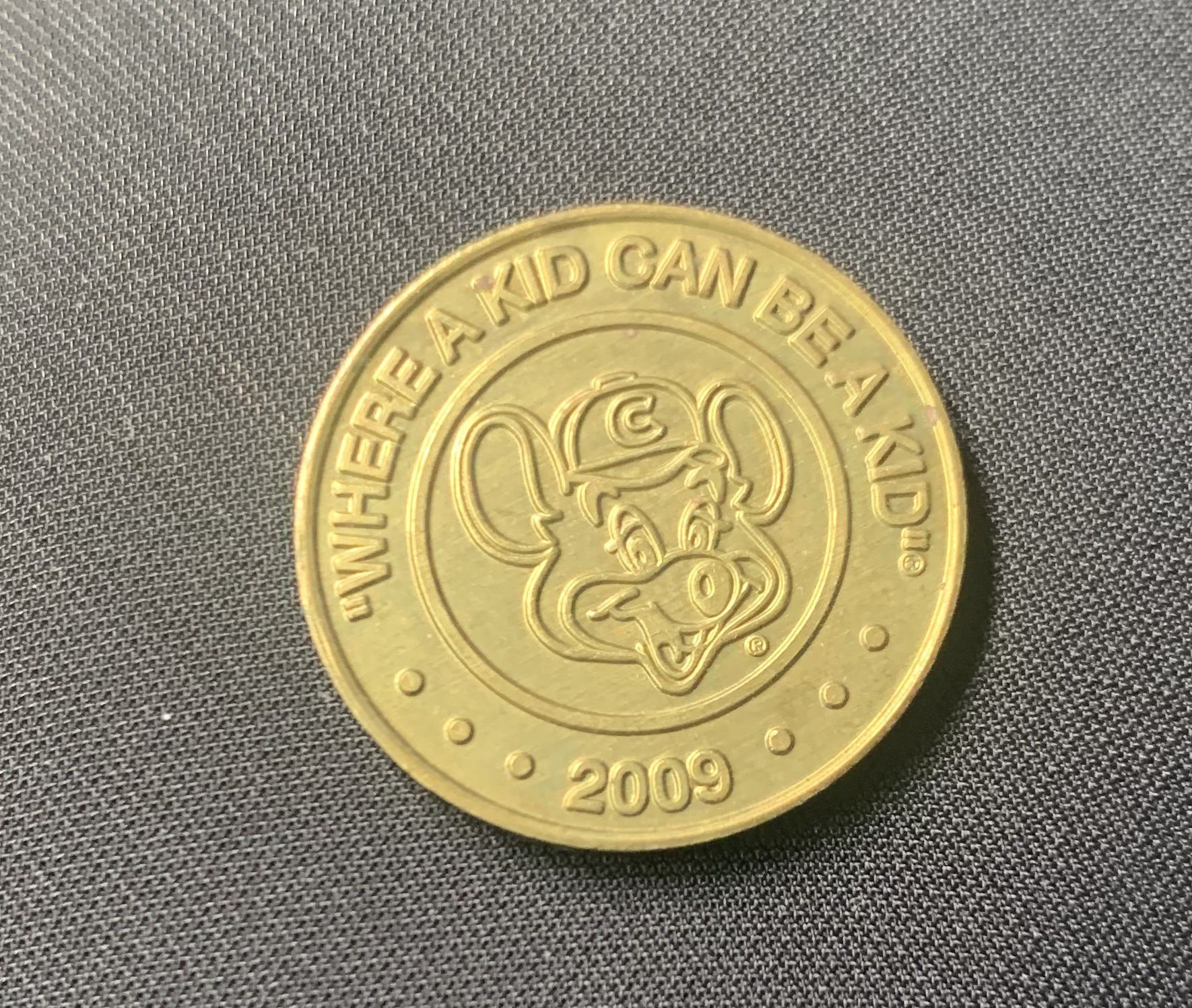2009 Chuck E. Cheese Arcade Token Coin 