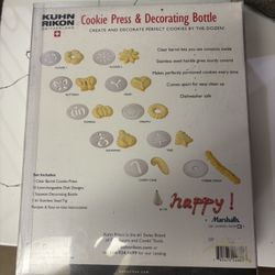 Cookies Press And Decorating Bottle 
