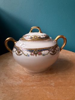 Vintage Limoges France Covered Sugar Bowl