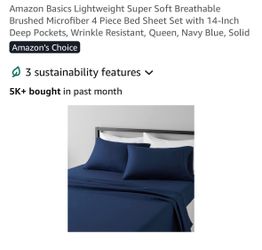New Amazon basics lightweight super soft 4 piece set
