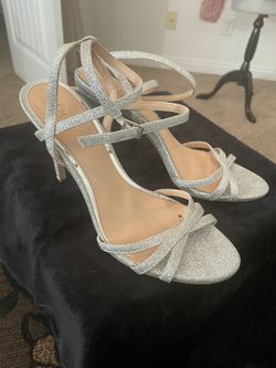 jewel Silver High Heels Jewel
