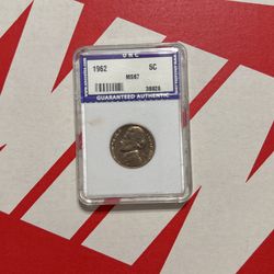 1962 MS67 5C Nickel