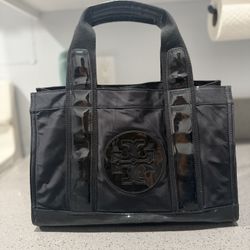 Tory Burch Black Nylon Tote Bag 