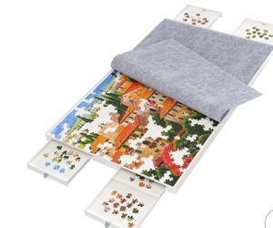 1500 Pieces Puzzle Board With Drawers