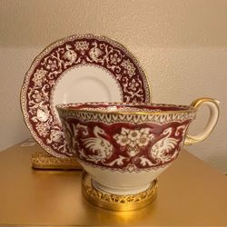 Crown Staffordshire Fine Bone China England Teacup and Saucer