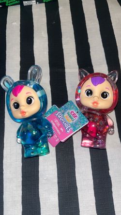 Cry Babies Magic Tears Squishies blue pink