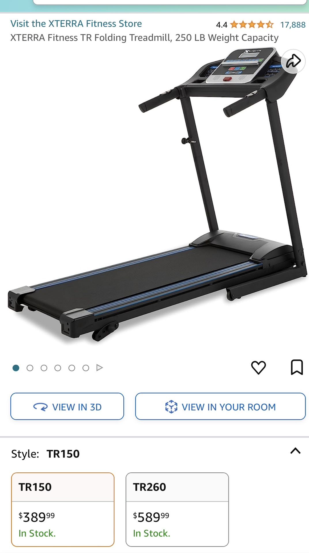 New Never Used Assembled Treadmill