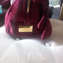 Valentino Maroon Suede ♥ Purse