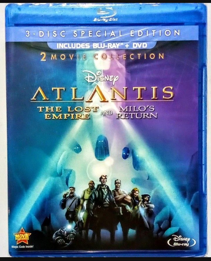 Atlantis: The Lost Empire/Atlantis: Milo's Return [Blu-ray/DVD] New
