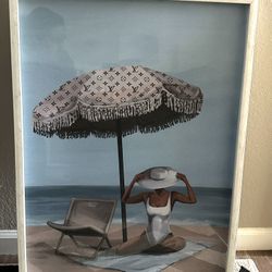 Framed Beach Art