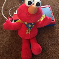 Plush Elmo Stuffed Animal Tyco Super Muppet Elmo 1997 Vintage Toys Preschool 