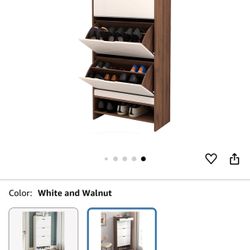 Hidden Shoe Cabinet Wooden 