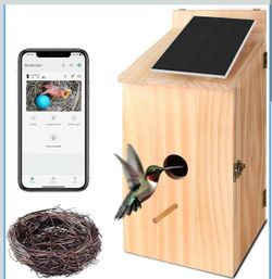 Smart Bird house with camera solar powered