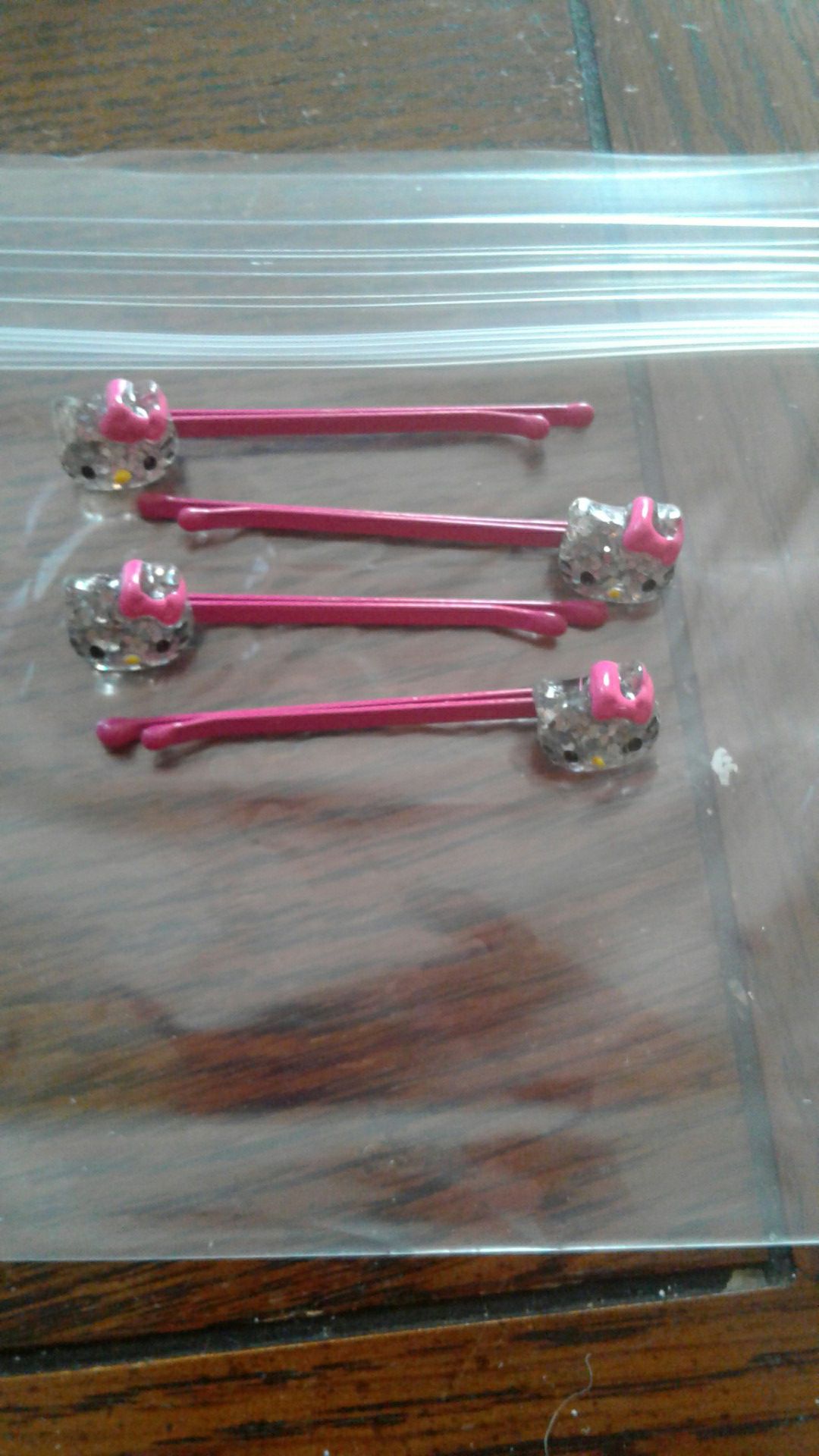 Hello Kitty bobby pins.