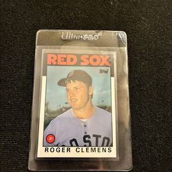 1986 Topps Roger Clemens #661 Baseball Card - Red Sox Legend
