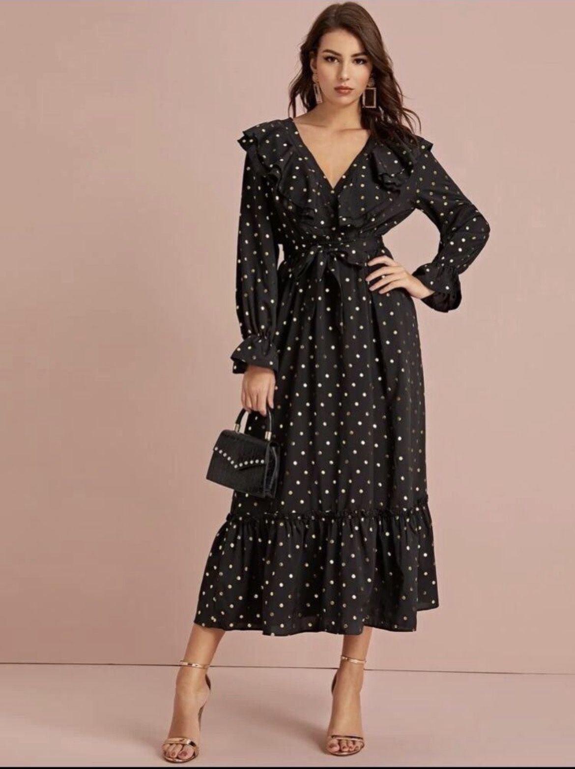 Black And Golden Dress