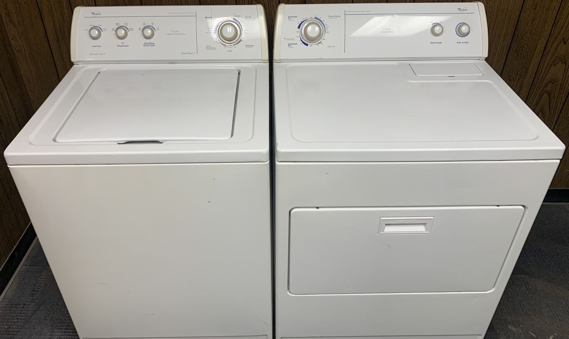 Whirlpool Ultimate Care II Heavy Duty Super Capacity Plus Washer/Electric Dryer (can deliver)
