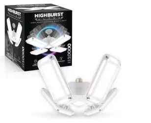 Bell + Howell Highburst 90W Eq. E26 Adjustable 4-Panel 10000-Lumen LED Garage Light Bulb