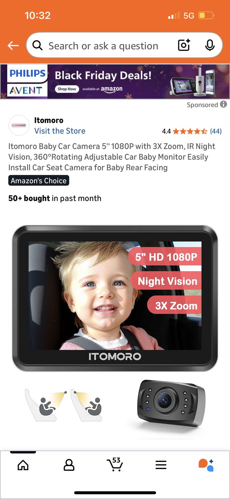 Itomoro Baby Car Camera