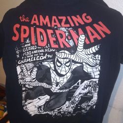 VTG The Amazing Spiderman Marvel Comics Group Black Shirt Size S 