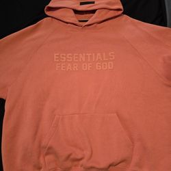 Essentials Fear Of God FW24 Coral Hoodie